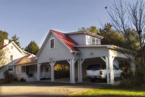 A house with a newly constructed carport addition by Rothrock Renovation & Remodeling in Winston-Salem, NC