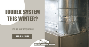 Close-up of metal HVAC ductwork, representing a heating system inspection by Gartman Mechanical Services inc. in Oshkosh, WI.