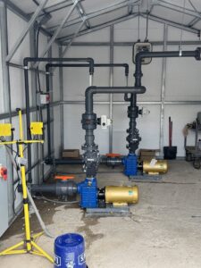 Industrial piping and pump installation in a facility by Gorman-Lavelle Corp in Cleveland, OH