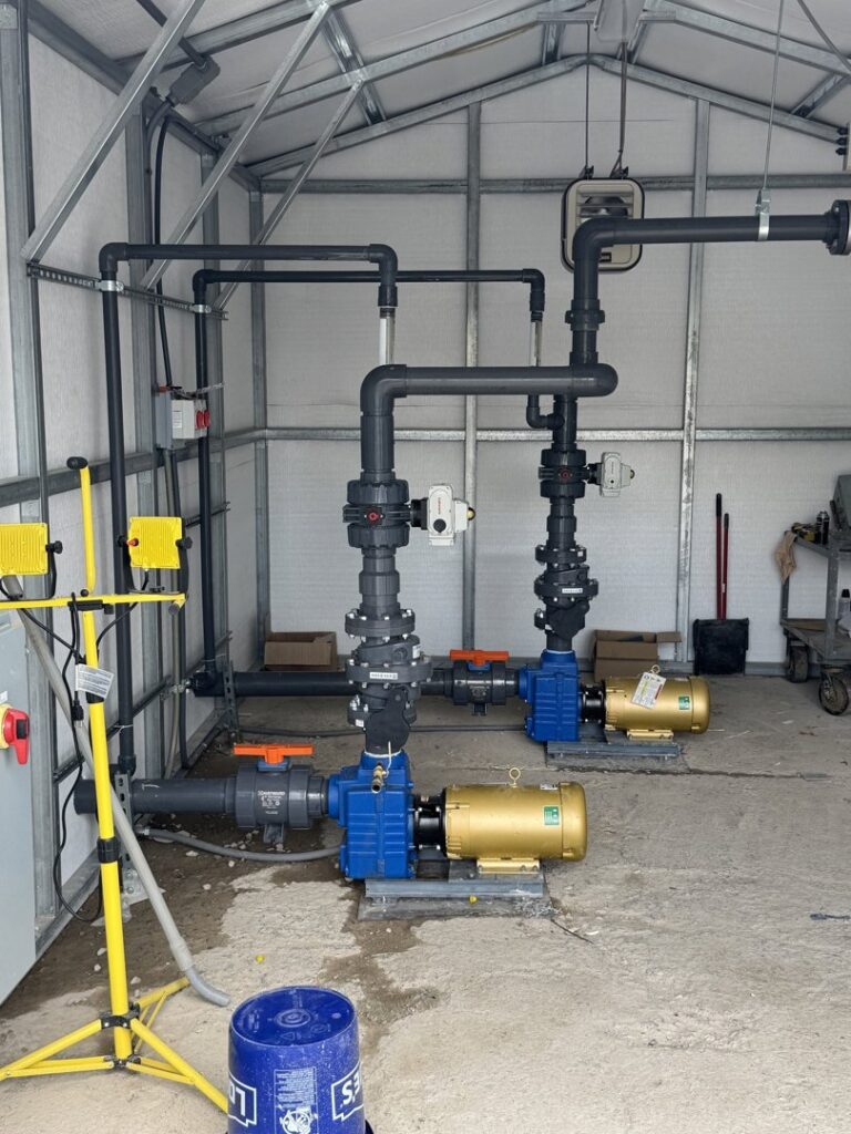 Industrial piping and pump installation in a facility by Gorman-Lavelle Corp in Cleveland, OH