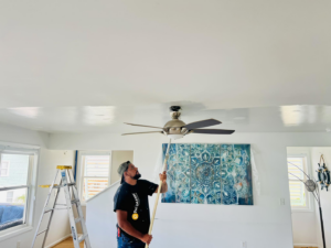 Professional interior ceiling painting service by Wolff Renovation in Wilmington, NC.