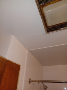 Interior ceiling and wall finishing work completed by Clifton Jones Handyman service in South Elgin, IL