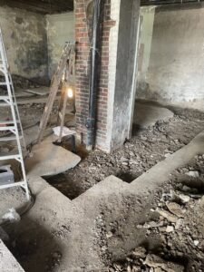 Interior demolition and renovation in progress by Mudd Brothers Contracting Co. in Pittsburgh, PA.