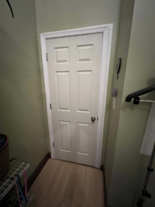 Newly installed interior door and trim work by Hewitt&Son in Newport News, VA.