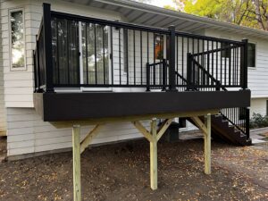 Interior framing and insulation work around bay windows, a remodeling service by ROTH WORX LLC in Bismarck, ND.