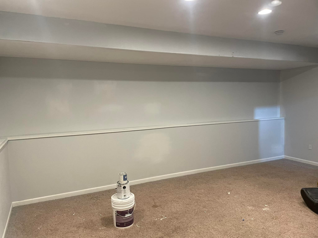 Freshly painted interior room by Norbe's Home Solutions LLC, offering painting services in Lenexa, KS.