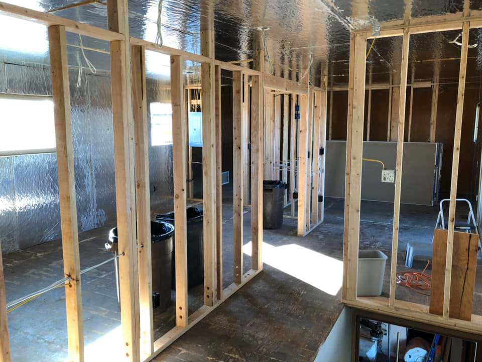 Interior wall framing and construction work by J & J Cavallo Custom, LLLP in Yakima, WA