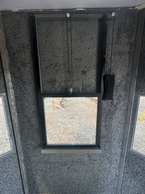 An interior view of a newly installed window within a structure built by JDM Outdoors of Robinson in Pittsburgh, PA.