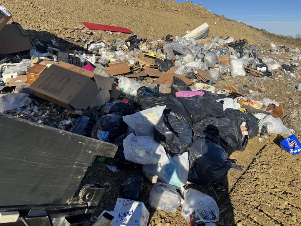A large pile of junk at a landfill after a disposal service by Simple Removal LLC in Follansbee, WV.