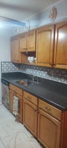 New kitchen backsplash tile installation completed by True Alchemy - Tile & Grout Restoration in Denver, CO.