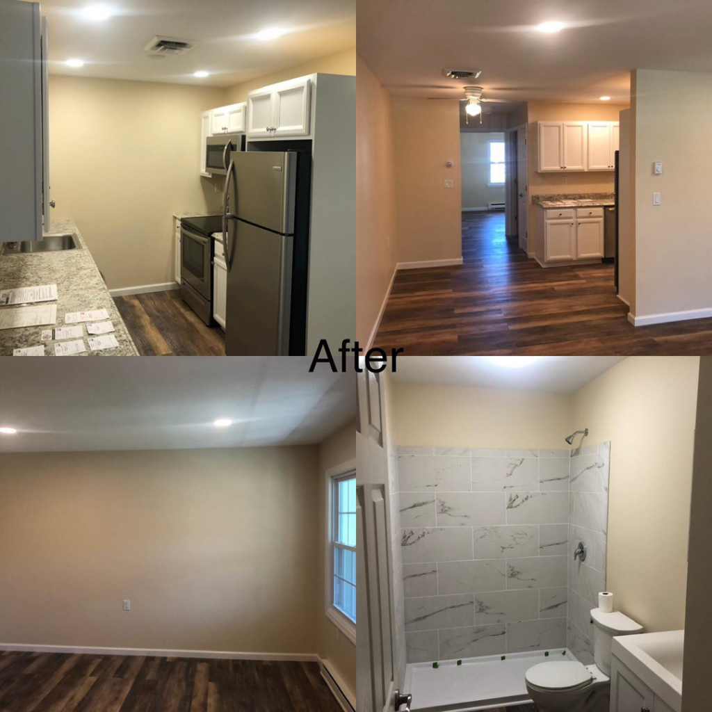 A completed kitchen and bathroom renovation project by AJS Contracting & Improvements LLC in Toms River, NJ.
