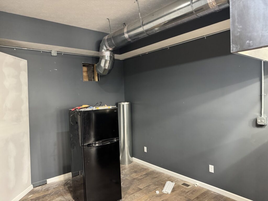 Newly installed kitchen ductwork by ProKitchen Solutions in Russiaville, IN