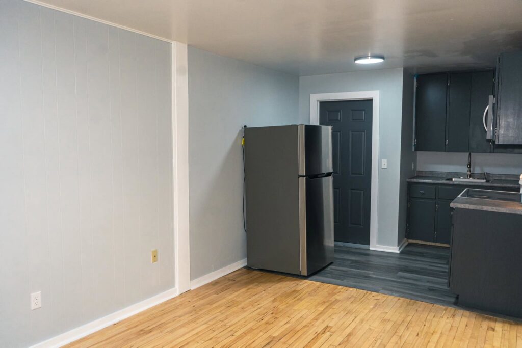 Kitchen refrigerator and cabinet installation by Vermont Professional Solutions LLC in South Burlington, VT.