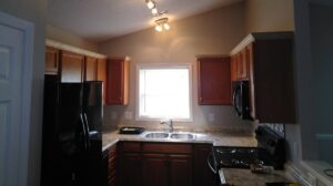 A newly remodeled kitchen with new cabinets and appliances by Holy City Remodel in North Charleston, SC.