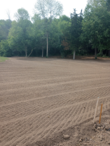 A large area of land prepared and graded by Todd's Mini-Tractor/Backhoe Services in Appleton, WI.