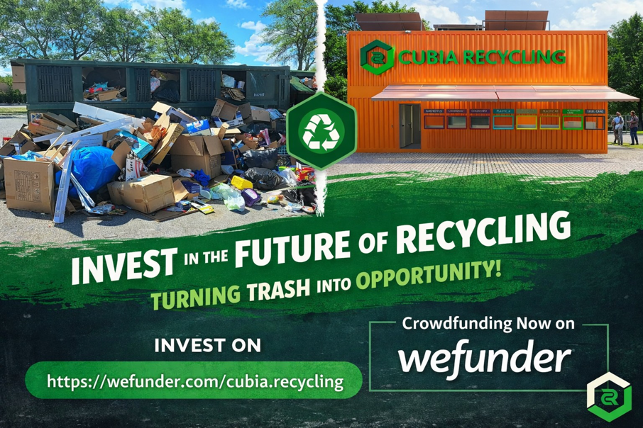 A large pile of junk and recyclables next to a container, ready for removal by Lester theurbanrecycler in Indianapolis, IN