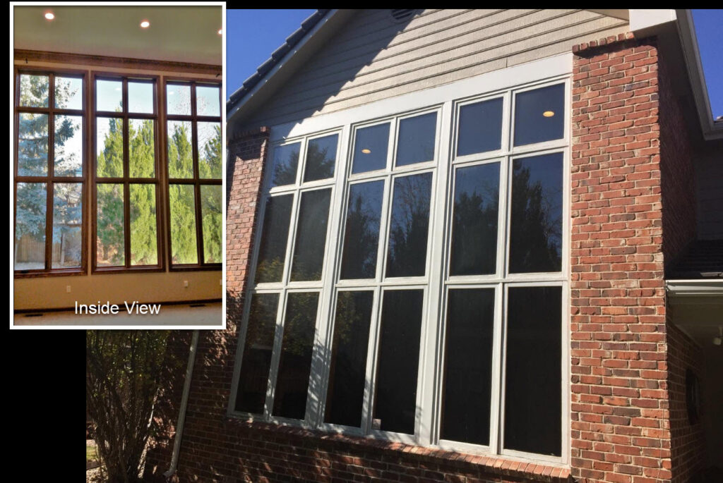 Large window installation project on a house by Colorado Window Solutions in Denver, CO.