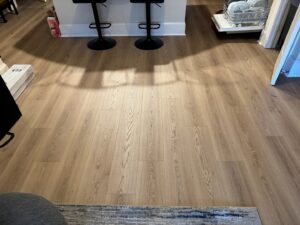 Light wood flooring installation completed by Santizo Flooring & Painting in Raleigh, NC.
