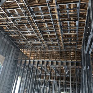 Interior framing with metal studs and wood trusses by D&G Drywall in Fort Lauderdale, FL