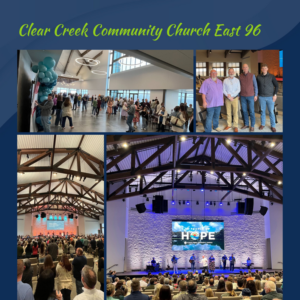 Interior view of a modern church construction project completed by Brookstone Construction in Houston, TX.