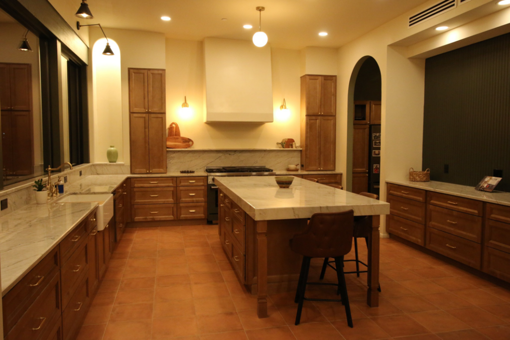 A modern kitchen design and build project completed by Arizona Design and Build in Vail, AZ.