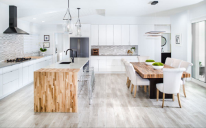 A beautifully renovated modern kitchen completed by Modern Construction Group Inc. in Orlando, FL.