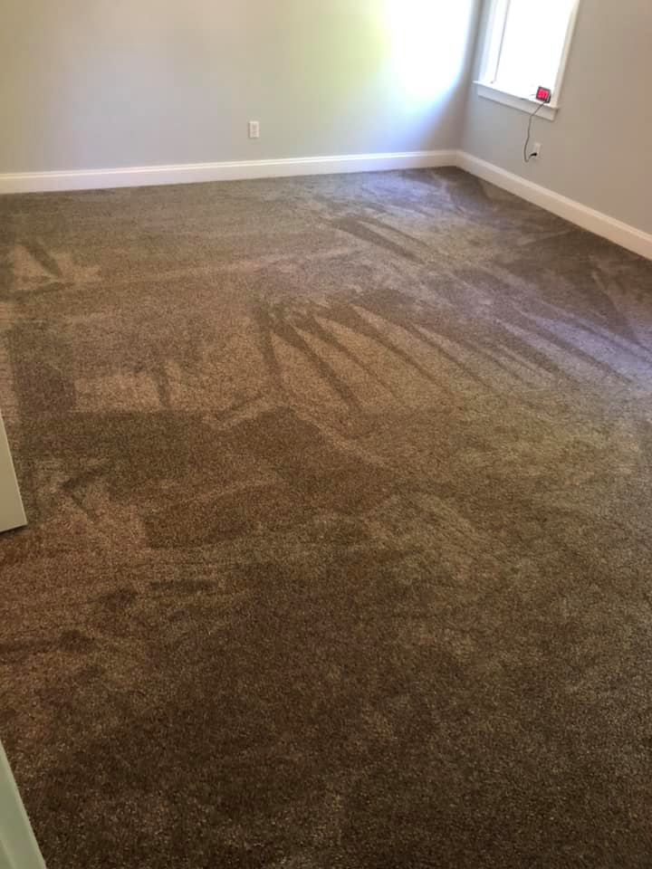 New carpet installed in a room by Stapleford Flooring LLC in Milford, DE.