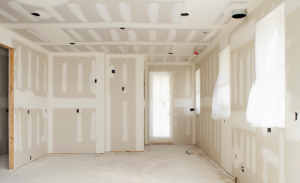 A room with new drywall installation and finishing by Drywall Paint Plus in Worcester, MA.