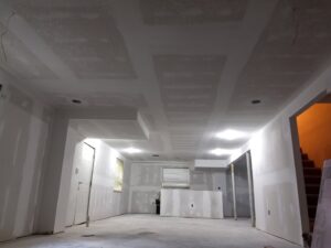 New drywall installation for interior walls and ceilings by Wall Doctor's Plastering LLC in Tallahassee, FL