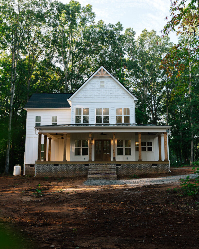 The exterior of a newly built or renovated home by Heroic Builders LLC in Greenville, SC.