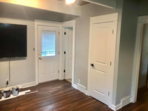 Newly installed interior doors and trim work in a home by EXCEL Handyman in Raytown, MO.