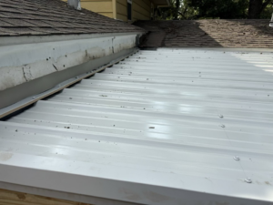 New metal roof installation completed by Hansen Construction Stillwater in Stillwater, OK.
