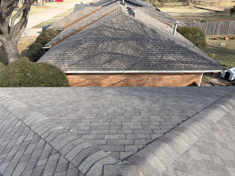 New roof installation on a residential property by Complete Renovations in Bethany, OK