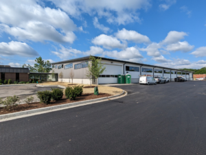 Exterior view of a newly completed commercial building, a project by Integrated Building Systems, Inc. in Westmont, IL.