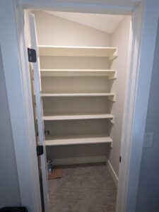 Custom pantry shelf installation by My Handyman of Wichita KS, offering services in Kechi, KS.