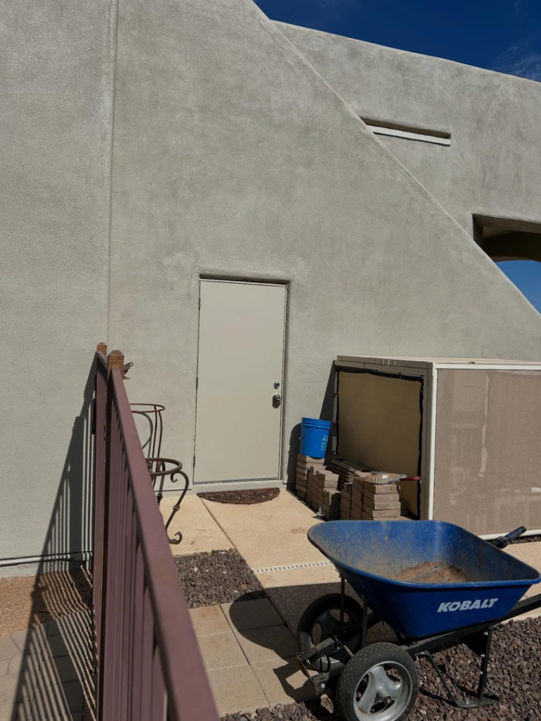 Stacked pavers and a wheelbarrow ready for patio or walkway installation by TS ELDER LLC in Phoenix, AZ