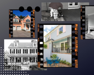 A handyman from Old Charleston Painting Company sanding a wooden deck in Summerville, SC.