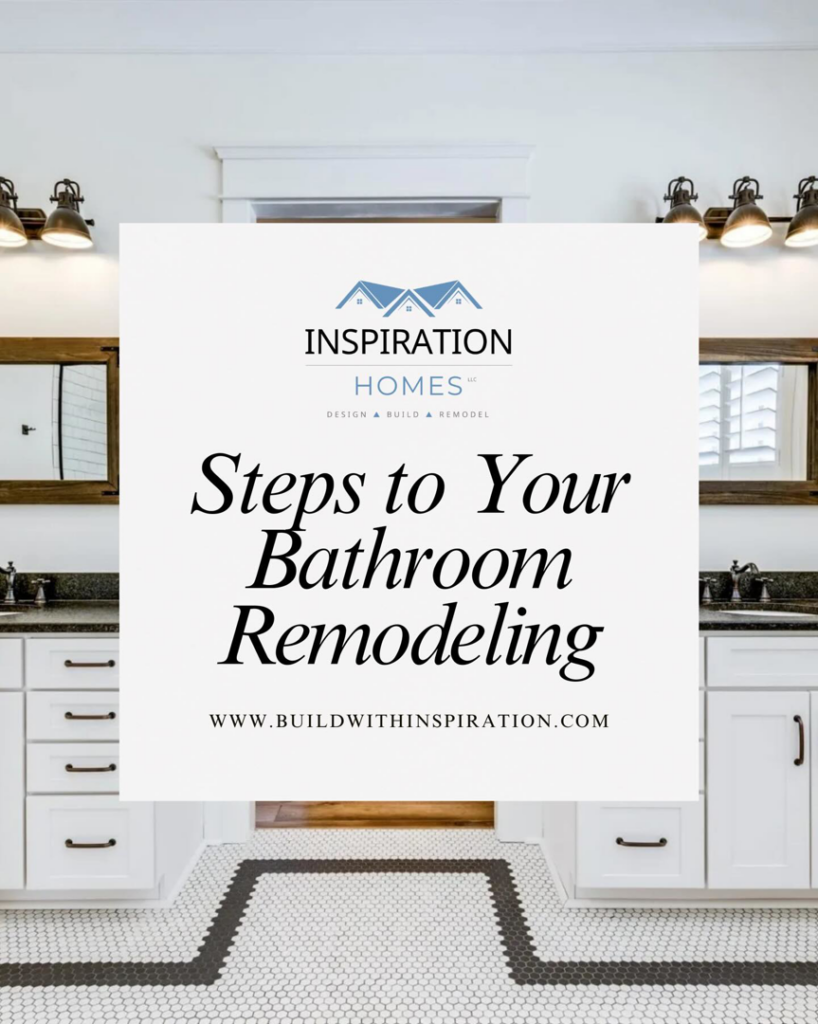 A beautifully remodeled bathroom with new double vanities and lighting installed by Inspiration Homes in Spring Hill, TN