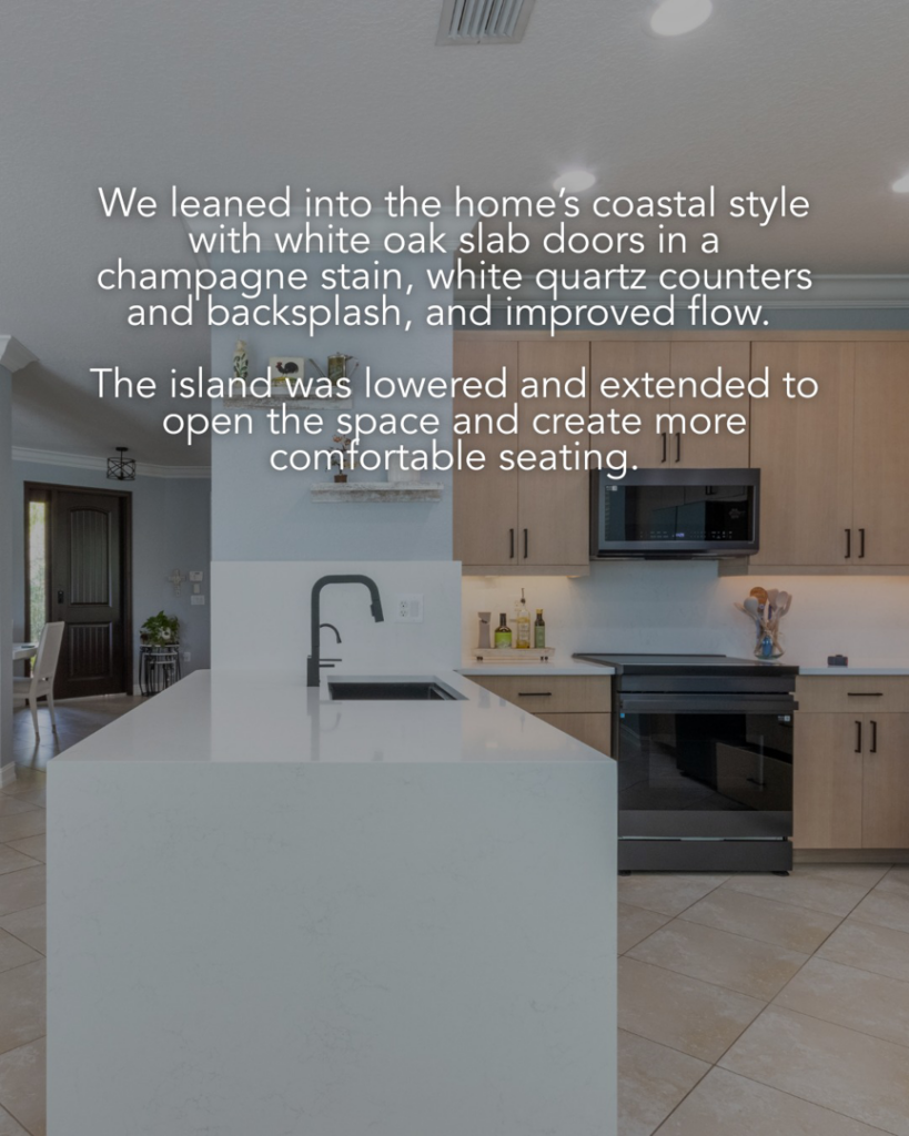 A beautifully renovated kitchen featuring a lowered and extended island by Kitchen Tune-Up Watertown, MA