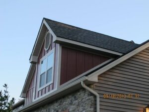 A residential house with new siding and roof, a completed project by JON Construction, Inc. in Allentown, PA.