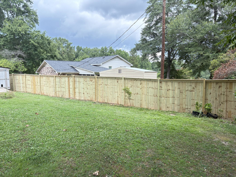 Residential wood fence construction and installation by BZB Fencing & Staining in Fountain Inn, SC.