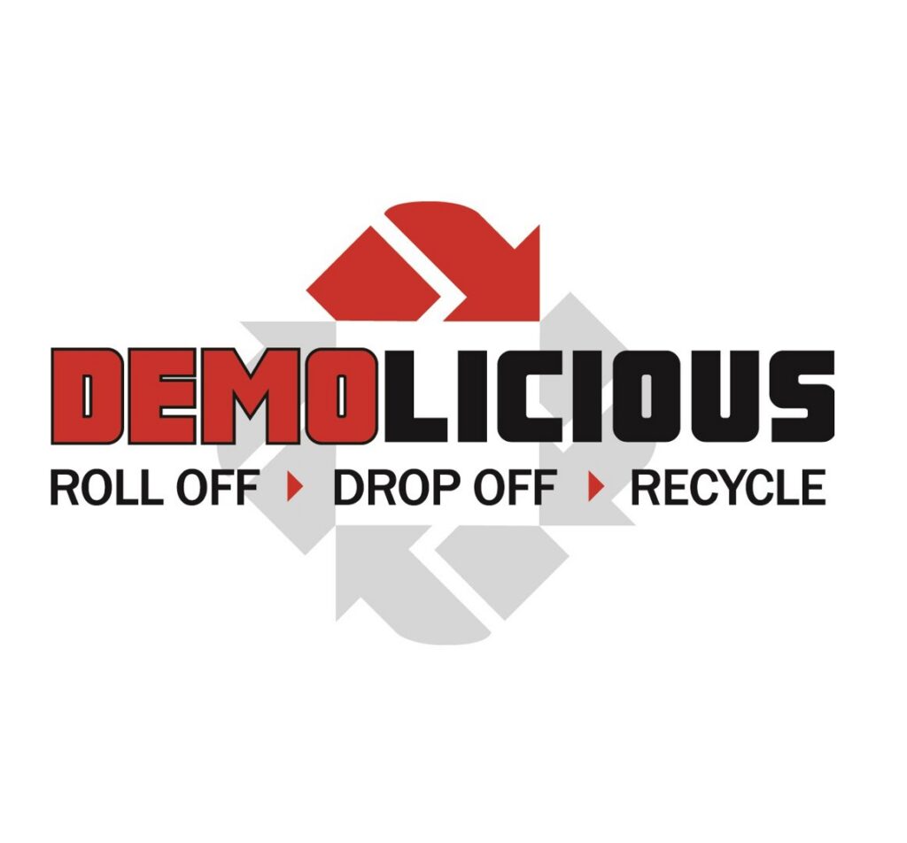 A large roll-off dumpster provided by Demolicious for junk removal in Duluth, MN