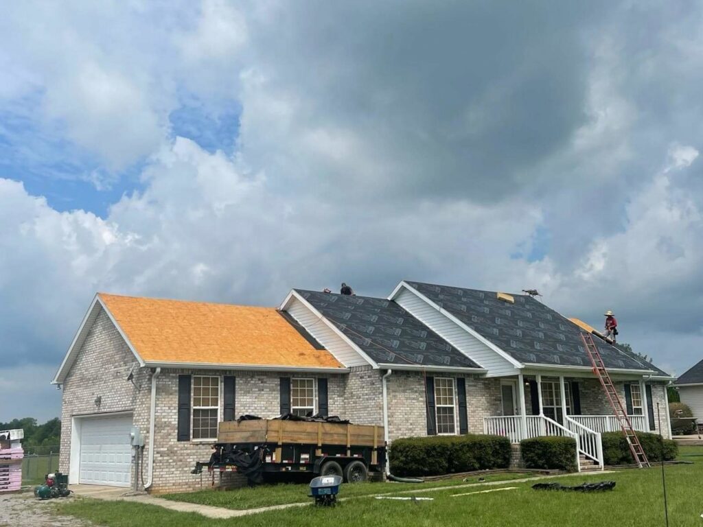 A residential roof replacement in progress by Southern Roofing and Renovations Clarksville in Orlando, FL.