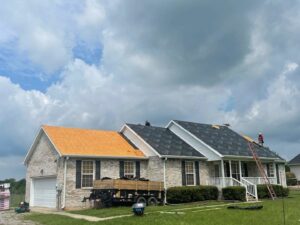 A residential roof replacement in progress by Southern Roofing and Renovations Clarksville in Orlando, FL.