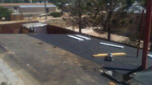 Roof underlayment installed with new roofing materials ready for Villalobos Remodeling & Construction in El Paso, TX