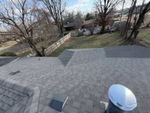 Shingle roof replacement with new vents by Complete Renovations in Bethany, OK