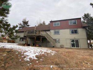 Completed siding and window installation project by Colorado Window Solutions in Denver, CO.