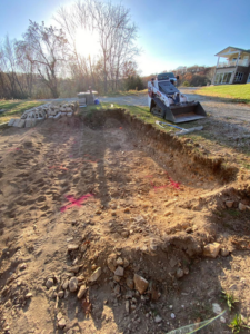 Site preparation and excavation for a home improvement project by Classic Home Concepts in Springfield, MO