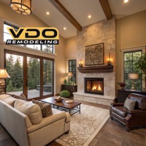 Before and after photos of a small bathroom remodel by VDO. Remodeling in Rancho Cordova, CA.