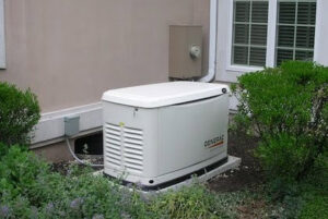 Generac standby generator installed outside a residential home, showcasing electrical services by Epic Electric, Heating, Cooling & Plumbing in Spokane, WA